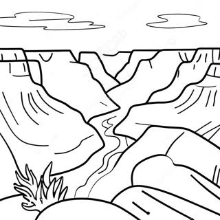 Grand Canyon Sunset Coloring Page 29768-26823