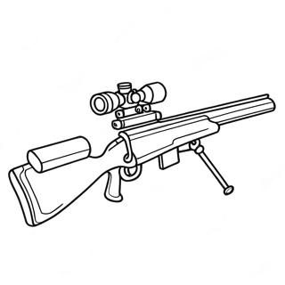 Realistic Sniper Gun Coloring Page 29788-26838