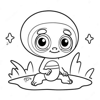 Cute Et Alien Coloring Page 29808-26854