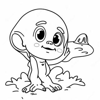 Cute Et Alien Coloring Page 29808-26856