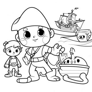 Jake And The Neverland Pirates Coloring Page 29817-26860