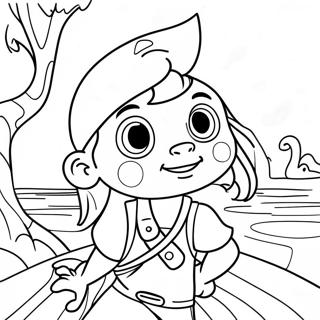 Jake And The Neverland Pirates Adventure Coloring Page 29818-26861