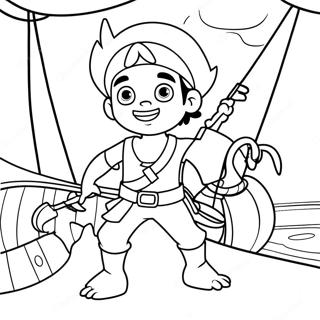 Jake And The Neverland Pirates Adventure Coloring Page 29818-26863