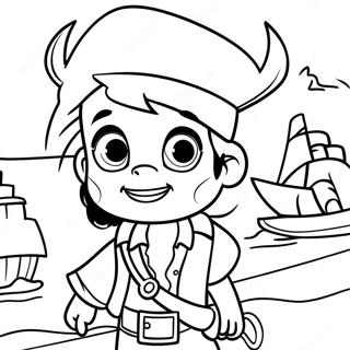 Jake And The Neverland Pirates Adventure Coloring Page 29818-26864