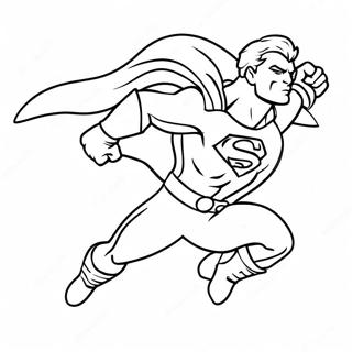 Mighty Super Hero Flying Coloring Page 29828-26872