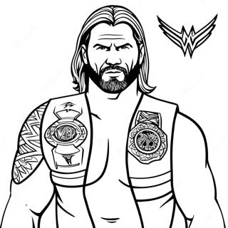 Wwe Coloring Page 29837-26875