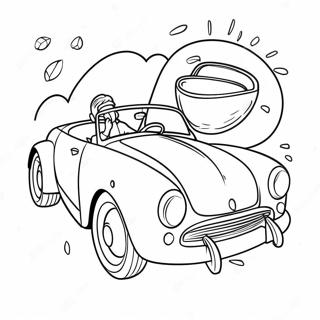 Cory Carson Driving His Colorful Car Coloring Page 29859-26885