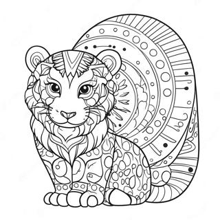 Colorful Dot Markers Animals Coloring Page 29869-26895