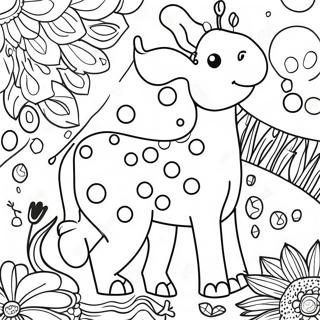 Colorful Dot Markers Animals Coloring Page 29869-26896