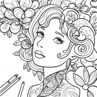 Posca Markers Coloring Page 29878-26900