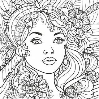 Vibrant Posca Markers Art Coloring Page 29879-26901