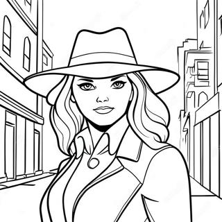 Carmen Sandiego In A Mysterious City Coloring Page 29889-26910