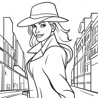 Carmen Sandiego In A Mysterious City Coloring Page 29889-26911