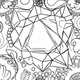 Sparkling Gemstone Coloring Page 29899-26918