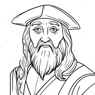 Leonardo Da Vinci Coloring Page 29908-26922