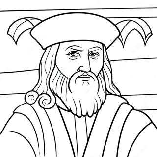 Leonardo Da Vinci Coloring Page 29908-26923