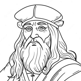 Leonardo Da Vinci Coloring Page 29908-26924