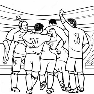 Psg Players Celebrating Coloring Page 29919-26936