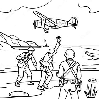 D Day Coloring Page 29928-26939