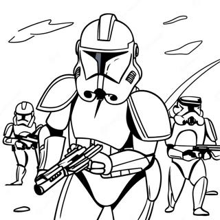 Epic Phase 2 Clone Trooper Battle Coloring Page 29939-26950