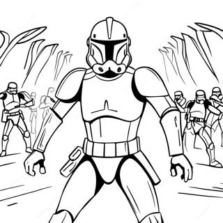 Epic Phase 2 Clone Trooper Battle Coloring Page 29939-26951