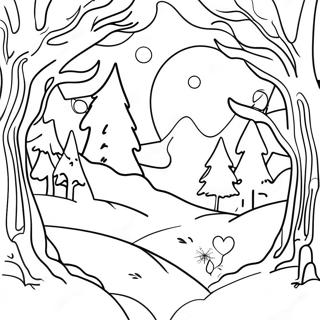 Winter Solstice Coloring Pages