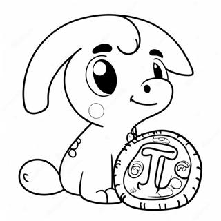 Cute Pi Symbol Coloring Page 29969-26973