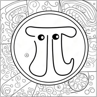 Cute Pi Symbol Coloring Page 29969-26976