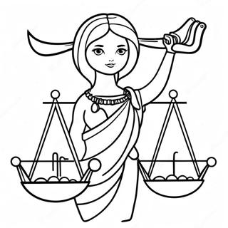 Libra Zodiac Sign Coloring Page 29998-26994