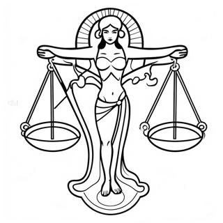 Libra Zodiac Sign Coloring Page 29998-26995