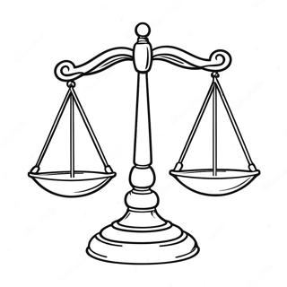 Libra Scales Coloring Page 29999-26998