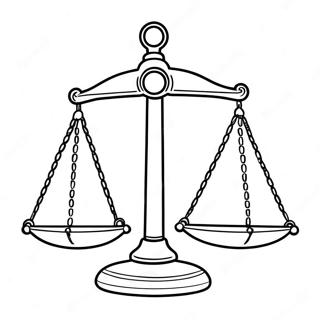 Libra Scales Coloring Page 29999-26999