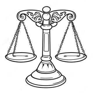 Libra Scales Coloring Page 29999-27000