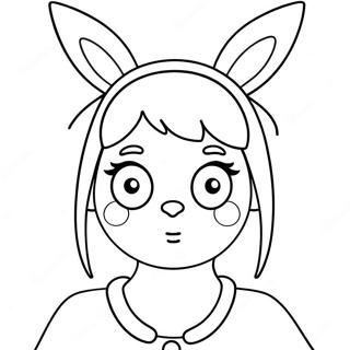 Louise Belcher With Bunny Ears Coloring Page 2999-2429