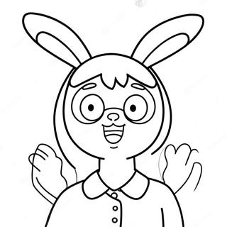 Louise Belcher With Bunny Ears Coloring Page 2999-2430