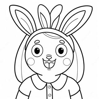 Louise Belcher With Bunny Ears Coloring Page 2999-2431