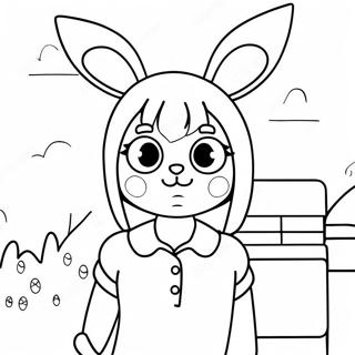 Louise Belcher With Bunny Ears Coloring Page 2999-2432