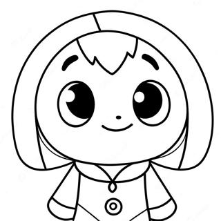 Cute Manga Characters Coloring Page 30009-27008