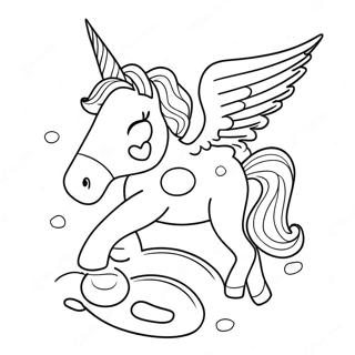 Unicorn Poop Coloring Page 30018-27011