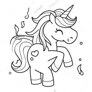 Rainbow Unicorn Poop Coloring Page 30019-27015