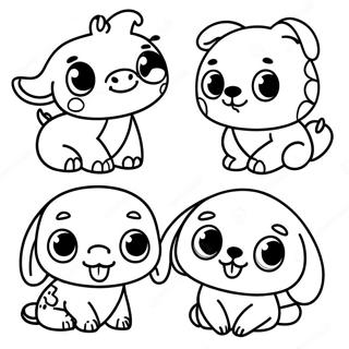 Adorable Baby Animals Coloring Page 30039-27029