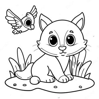 Adorable Baby Animals Coloring Page 30039-27031