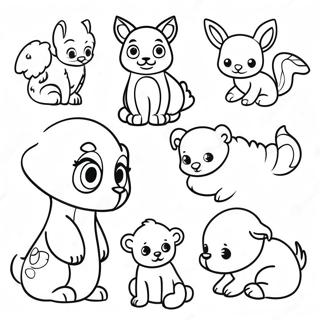 Adorable Baby Animals Coloring Page 30039-27032