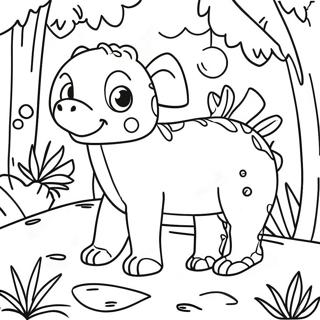 Lush Green Rainforest Animals Coloring Page 30059-27047