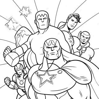 Avengers Christmas Coloring Page 30068-27050