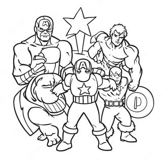 Avengers Christmas Coloring Page 30068-27051