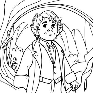 Bilbo Baggins Adventure Coloring Page 30079-27062