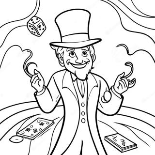 Magician Coloring Page 30088-27066