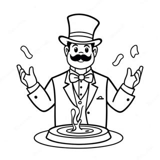 Magician Coloring Page 30088-27067