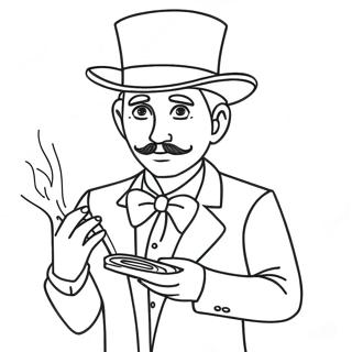 Magician Coloring Page 30088-27068